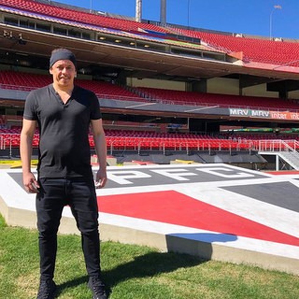 França em visita ao Morumbi — Foto: Divulgação/saopaulofc.net