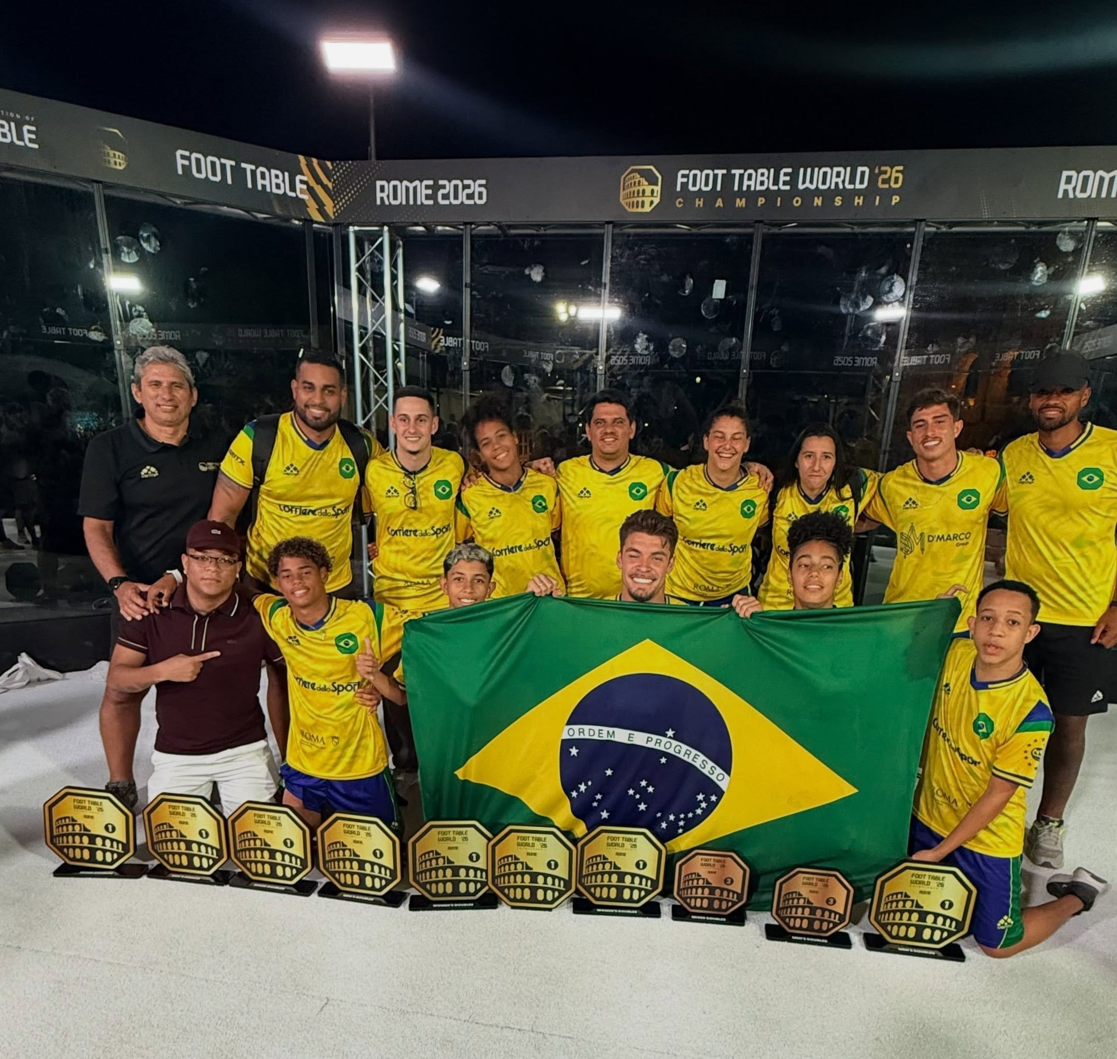 Brasil vence todas as categorias do Campeonato Mundial de Futmesa