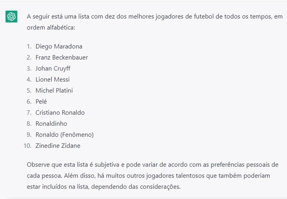 Os 25 maiores clubes do Brasil, segundo ChatGPT