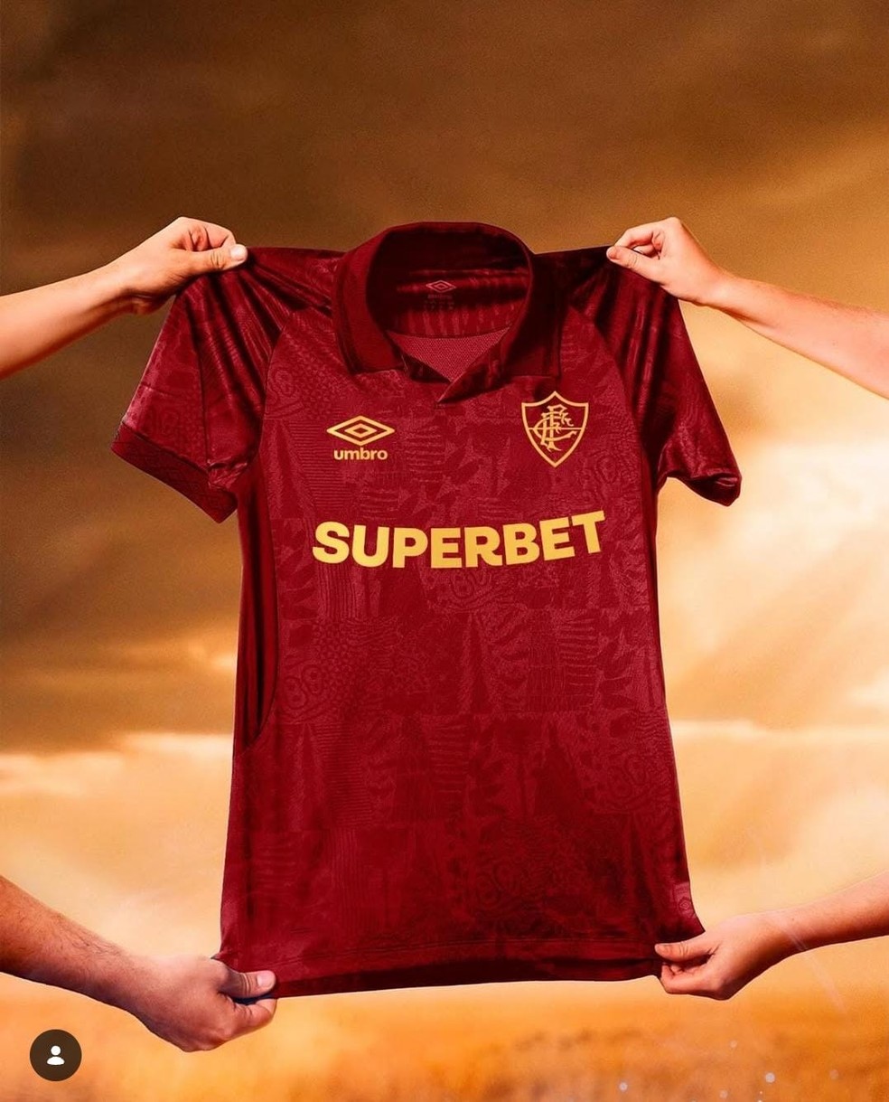 Montagem do novo uniforme do Fluminense — Foto: Reprodução