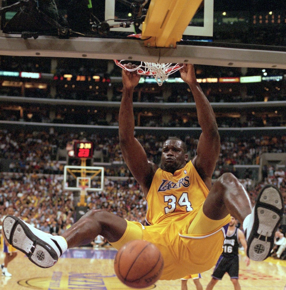 Shaquille O'Neal Los Angeles Lakers — Foto: Jed Jacobsohn / Getty Images