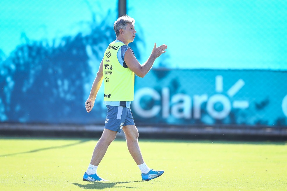 Renato ainda sonha com o título do Brasileirão — Foto: Lucas Uebel/Divulgação Grêmio