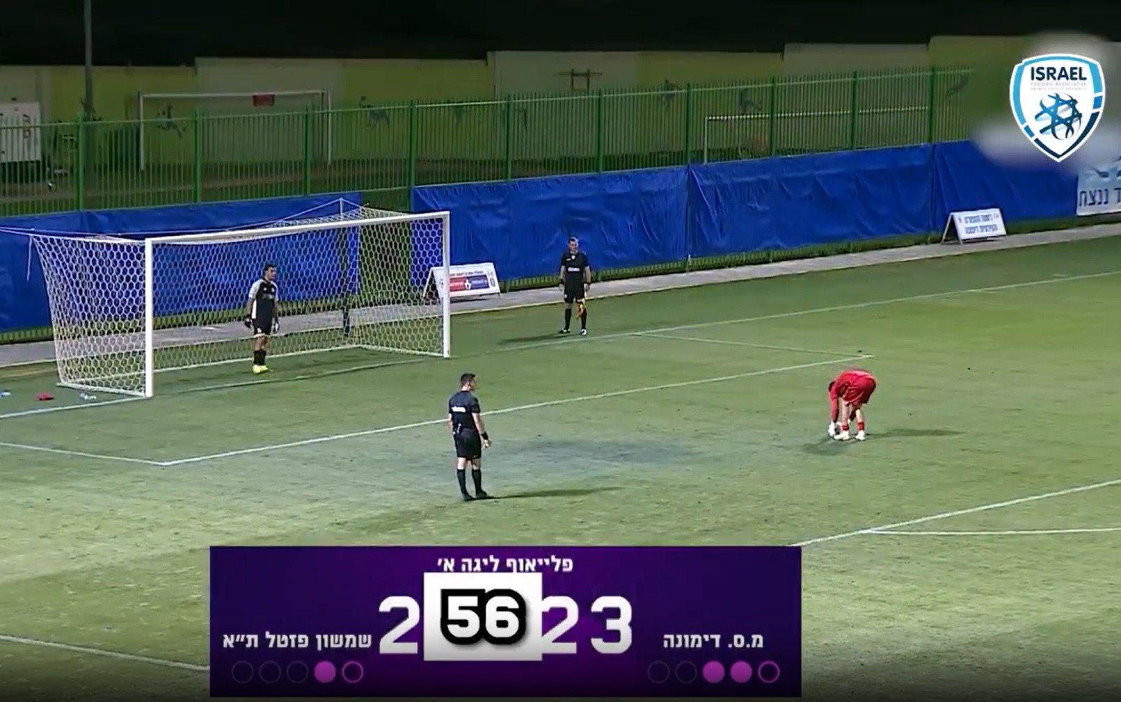Jogo em Israel bate recorde com 56 cobranças em decisão por pênaltis