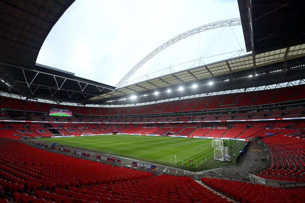 Estádio de Wembley vai sediar amistoso entre Inglaterra e Brasil — Foto: Eddie Keogh/Getty Images