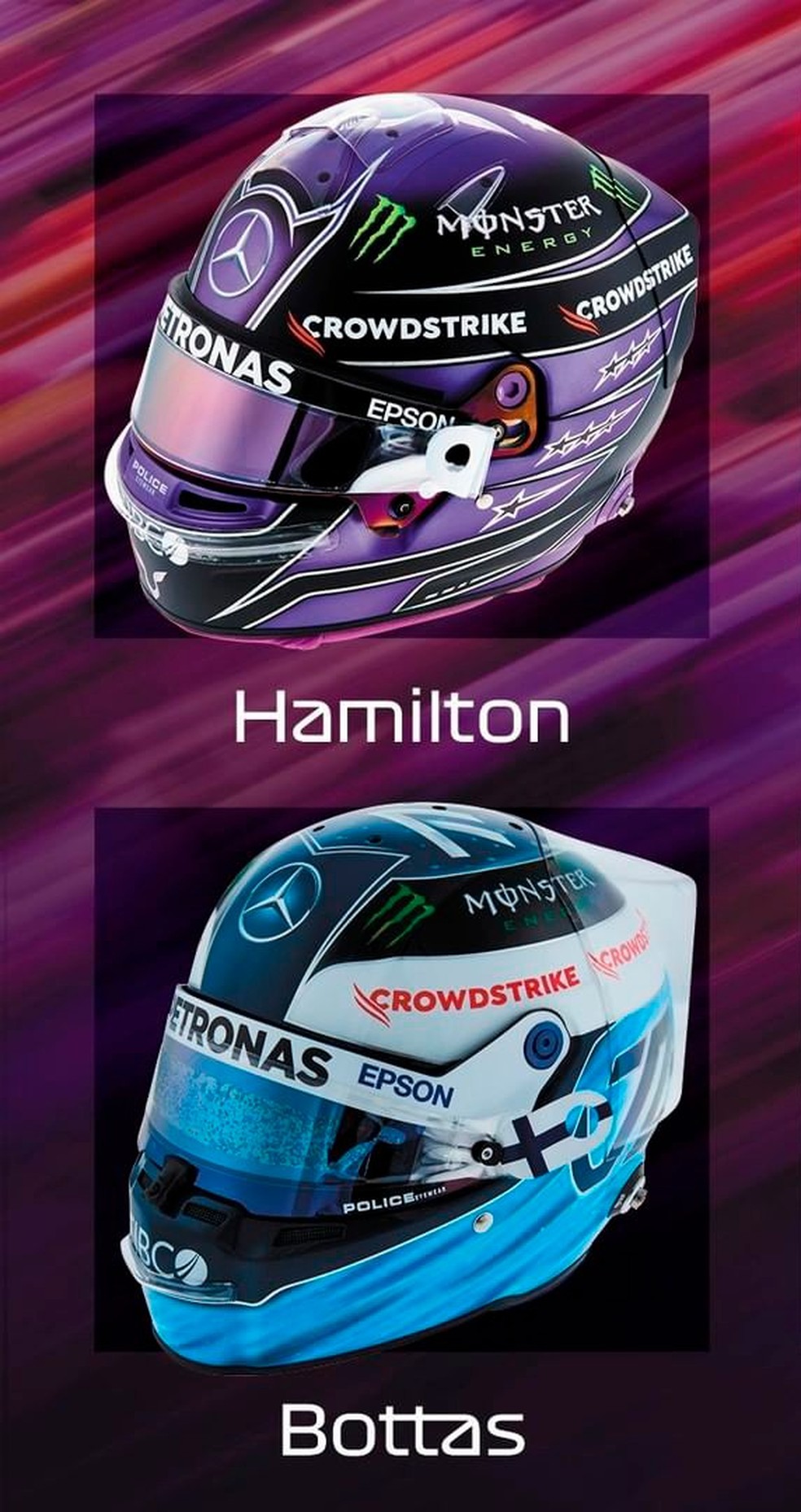 Conheça os capacetes de todos os pilotos da Fórmula 1 para