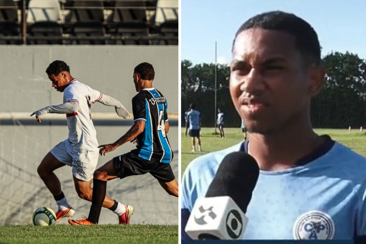 Jogadores jovens de times do Pernambuco com nomes curiosos em campo durante o Campeonato Sub-20