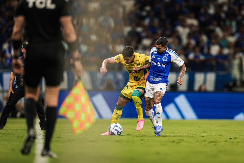 Cruzeiro e Mirassol se enfrentaram na estreia no Brasileirão — Foto: Pedro Zacchi/Agência Mirassol