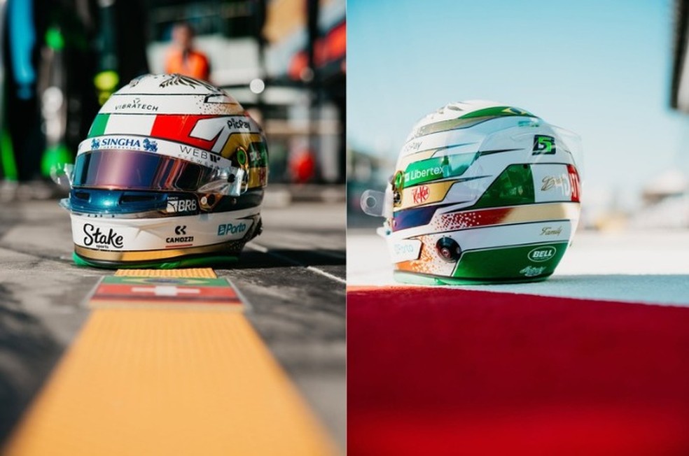 Gabriel Bortoleto revela capacete que usará no GP da Itália