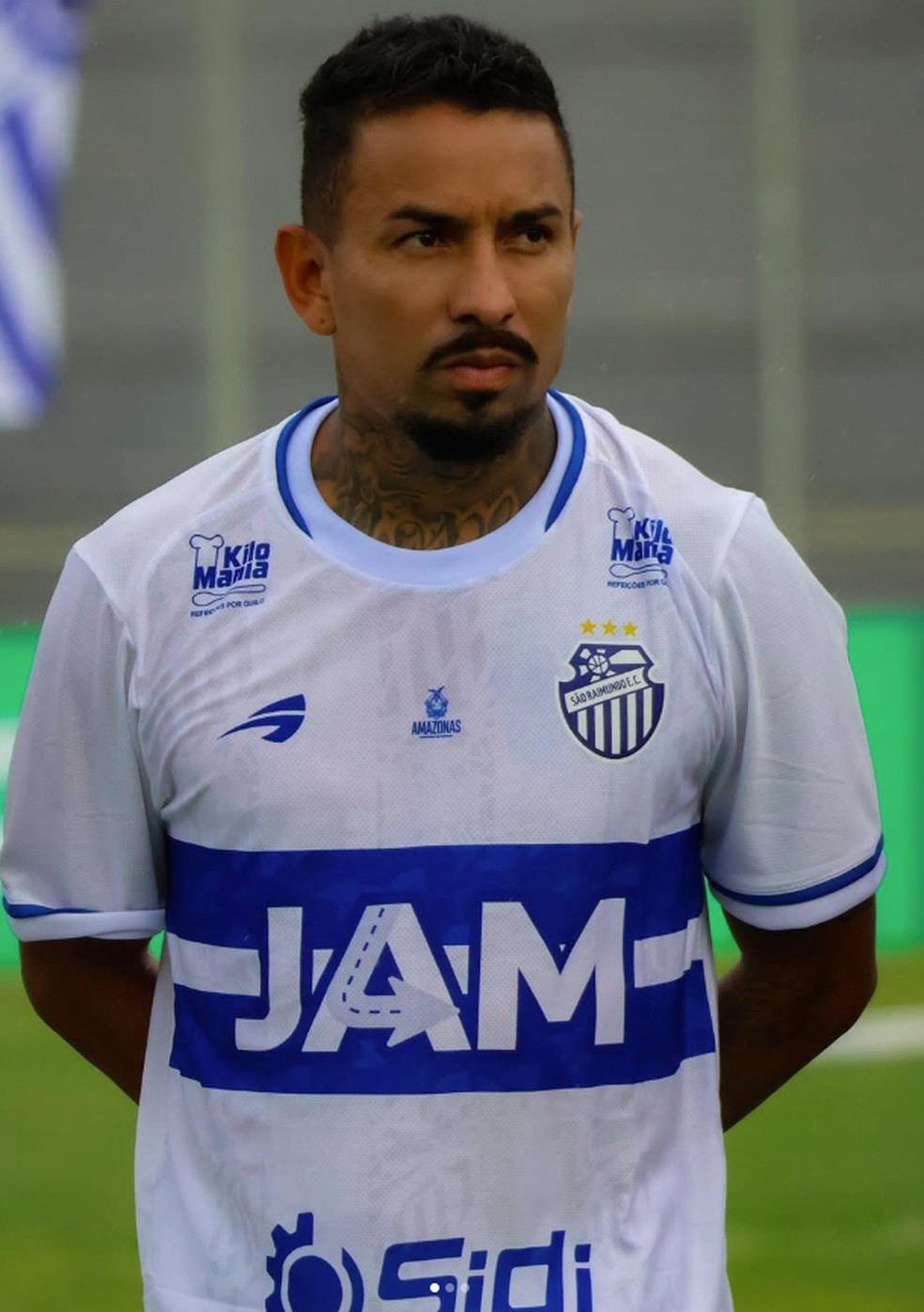 Cria pelo Flamengo, Rafinha chegou ao São Raimundo-AM como reforço de peso e não se destacou — Foto: Divulgação