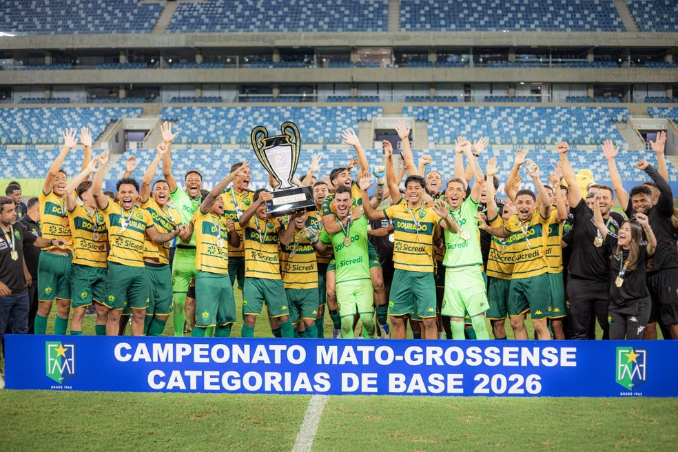 Cuiabá tetracampeão mato-grossense sub-20 — Foto: Jonathan Domingos