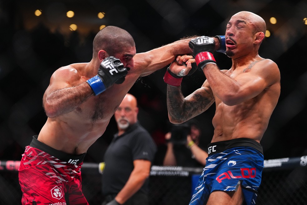 Jos&eacute; Aldo UFC315 &mdash; Foto: Cooper Neil/Getty Images