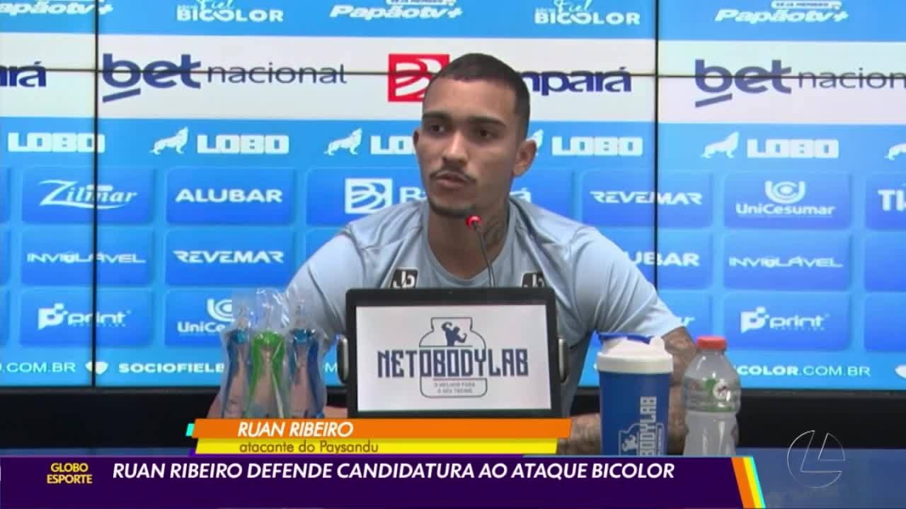 Ruan Ribeiro se candidata a uma vaga no ataque do Paysandu