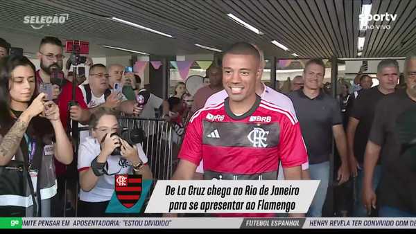 De La Cruz chega ao Rio e diz que escolheu Flamengo tendo outras ofertas: Tinha muita gana de vir