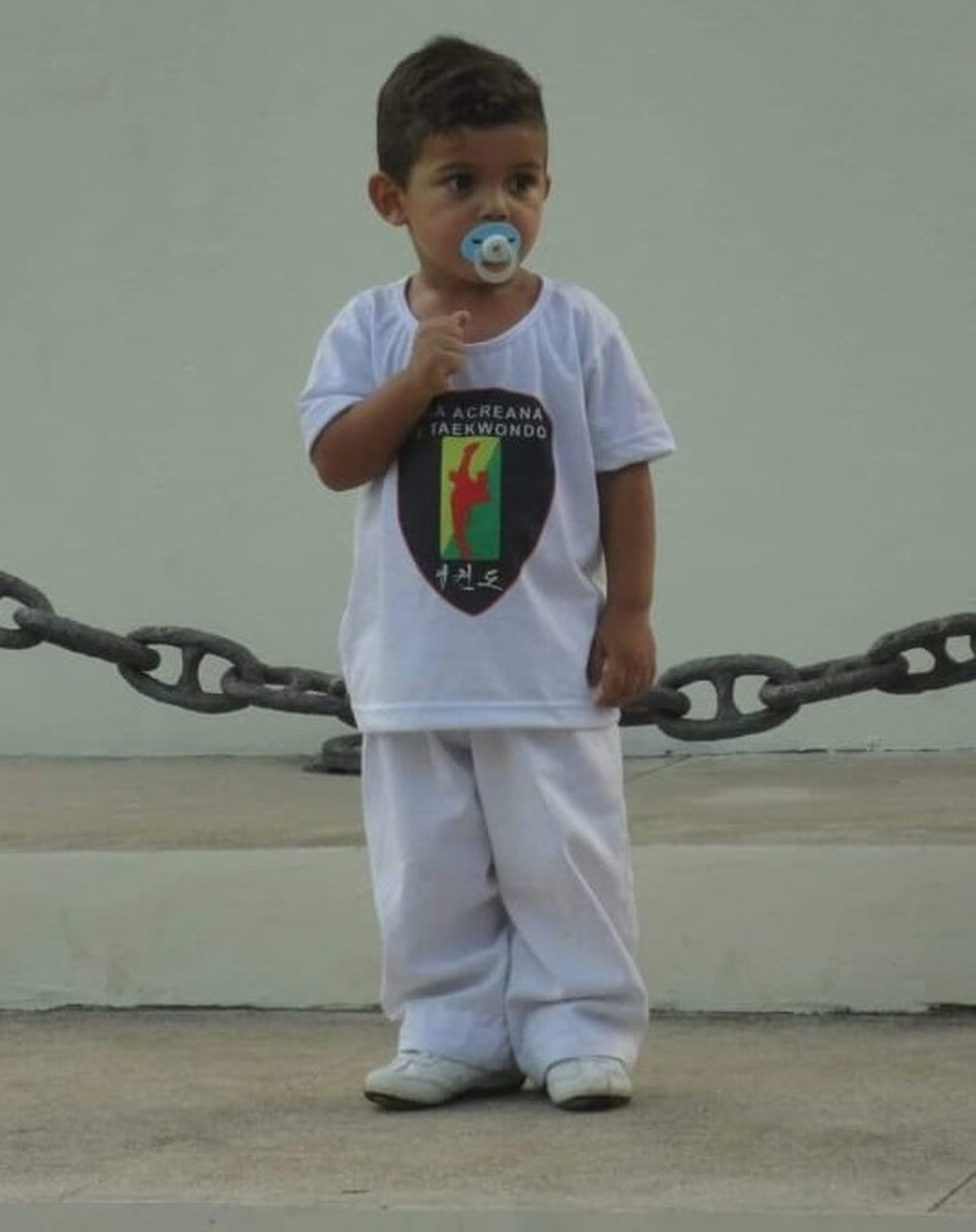 Bryan Azevedo iniciou no taekwondo aos dois anos de idade  — Foto: Arquivo pessoal/Levy Azevedo