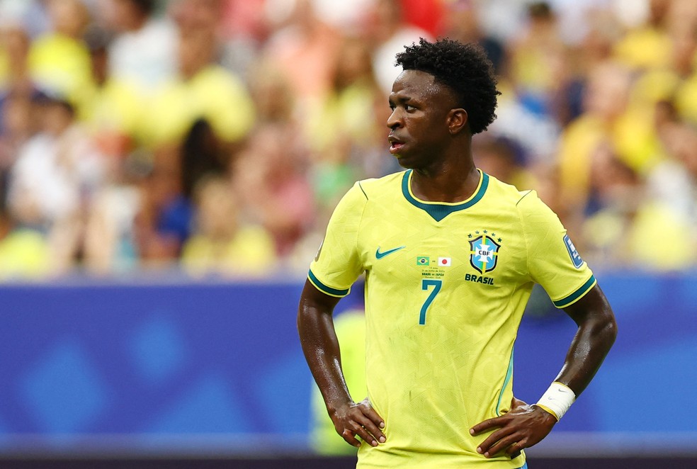 Vinicius Junior em Brasil x Japão