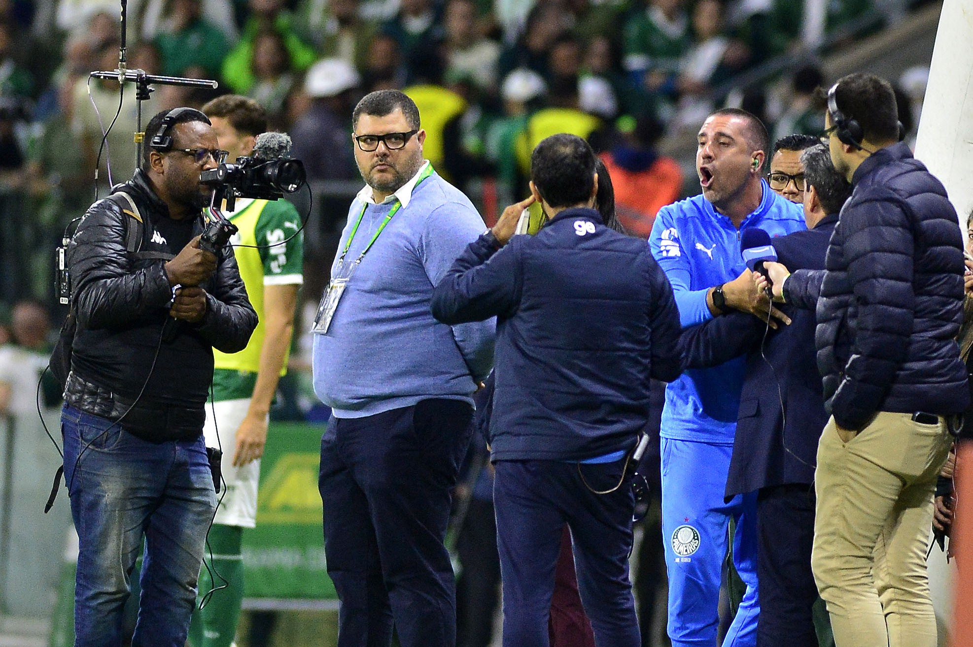 Daronco relata xingamentos de auxiliar do Palmeiras durante partida de futebol.