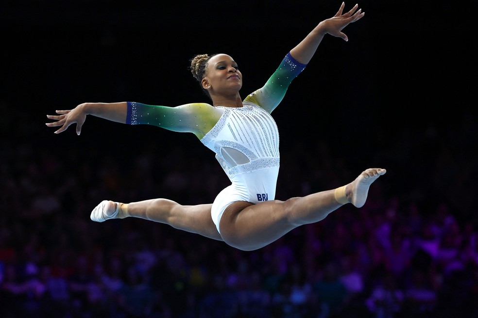 Rebeca Andrade no Mundial de ginástica artística — Foto: REUTERS/Yves Herman