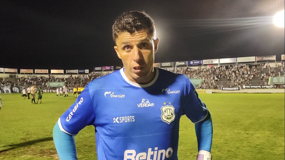 Rodrigo Carvalho, goleiro do Nacional de Patos � Foto: Divulga��o/Nacional de Patos
