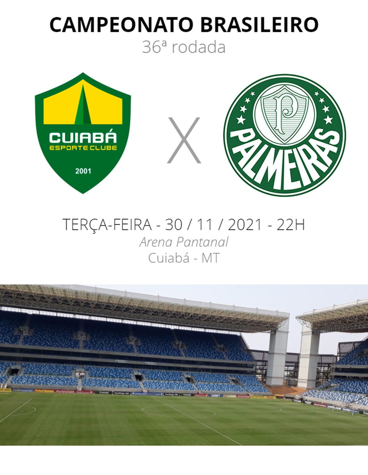 Jogo entre Palmeiras e Cuiabá, pelo Campeonato Brasileiro, altera  itinerários de 26 linhas de ônibus neste sábado (15)