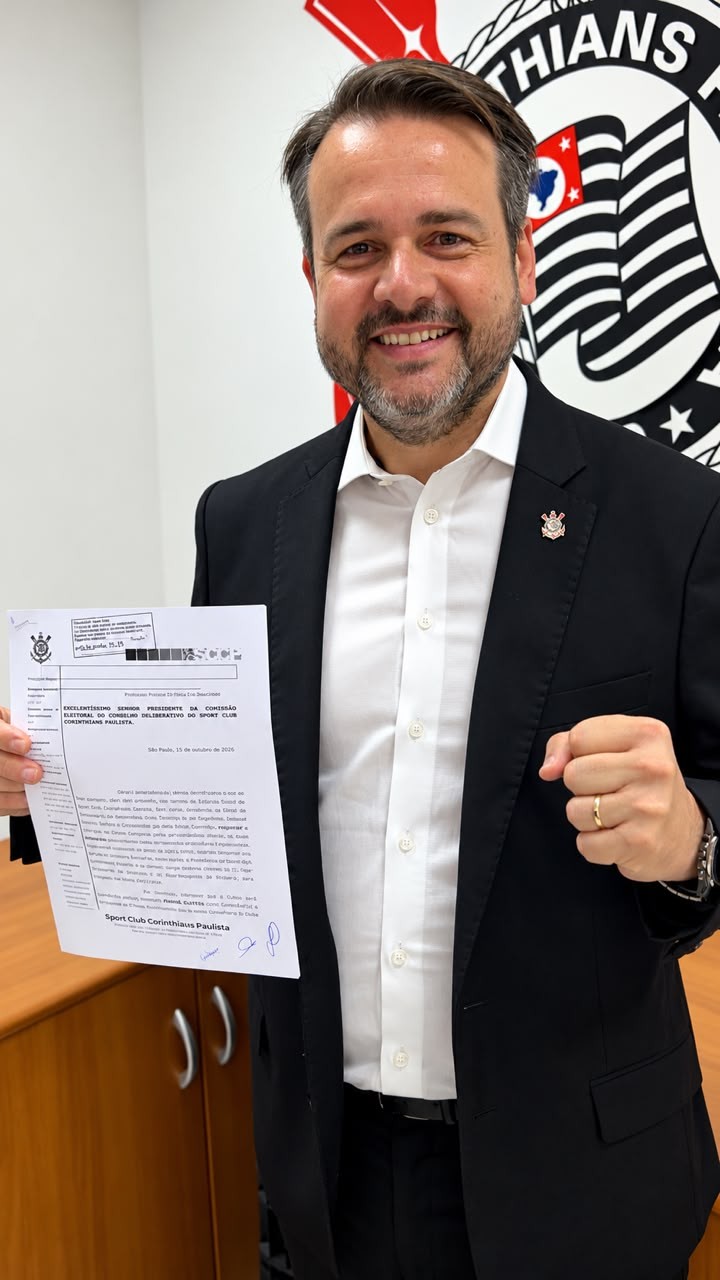 Eleições do Corinthians: André Castro registra candidatura à presidência