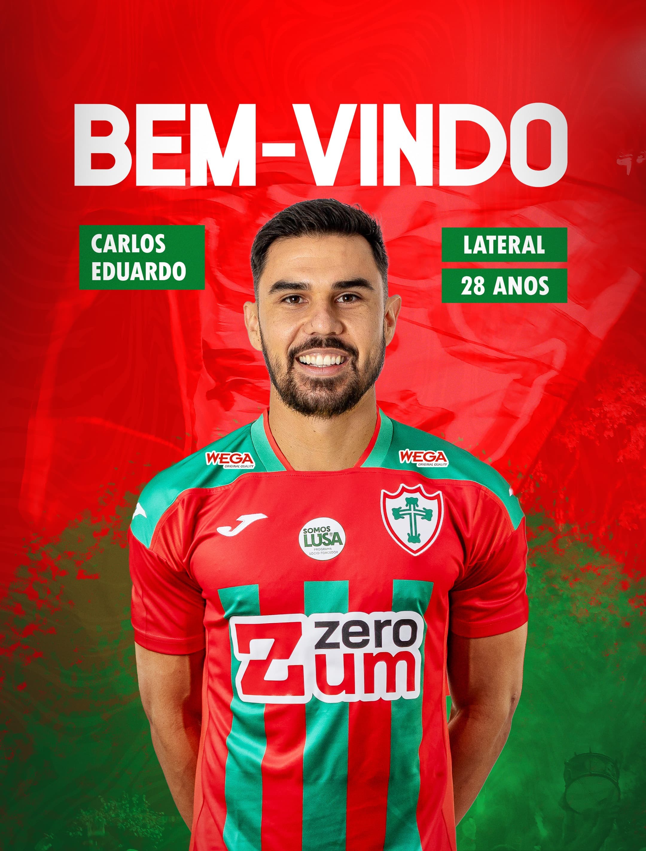 Portuguesa anuncia a contratação do lateral-direito Carlos Eduardo