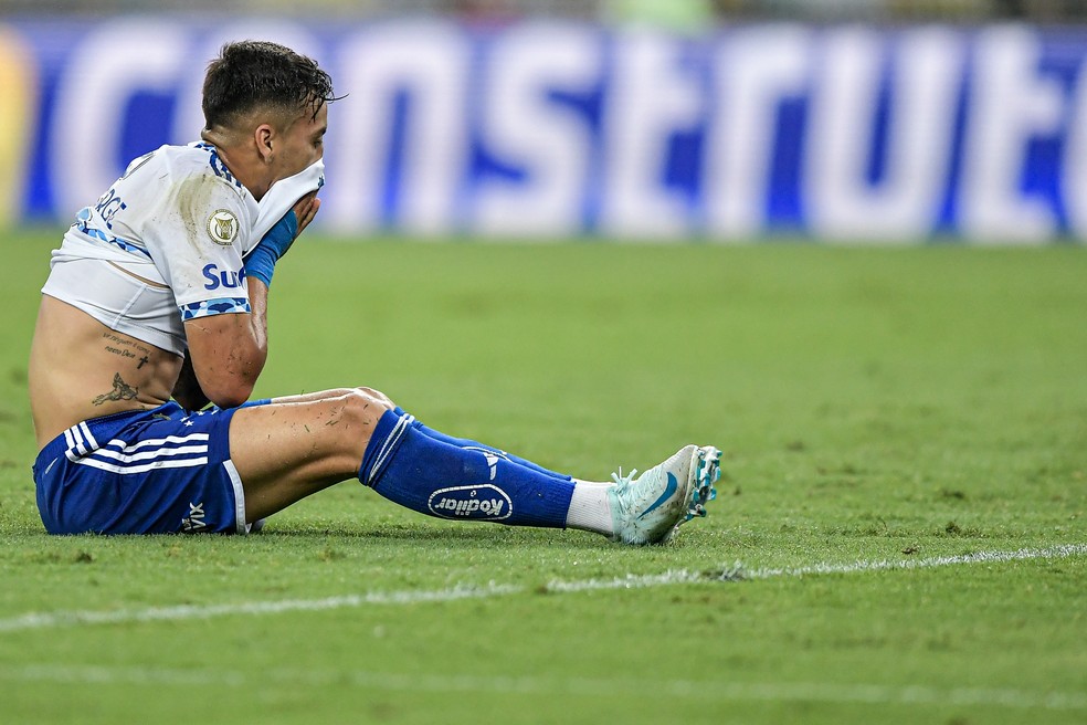 Kaio Jorge lamenta chance em Fluminense x Cruzeiro — Foto: Thiago Ribeiro/AGIF