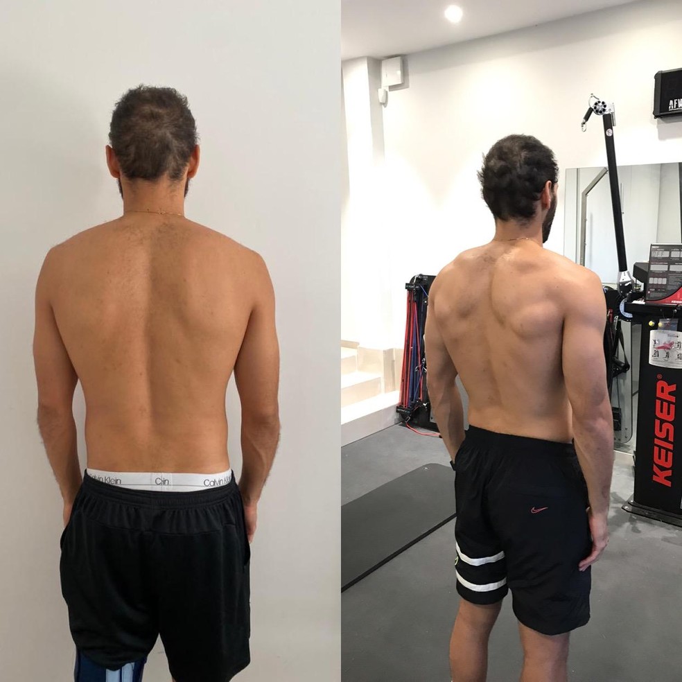 Evolução de Braithwaite no trabalho com Leonel Villeroy — Foto: Arquivo Pessoal