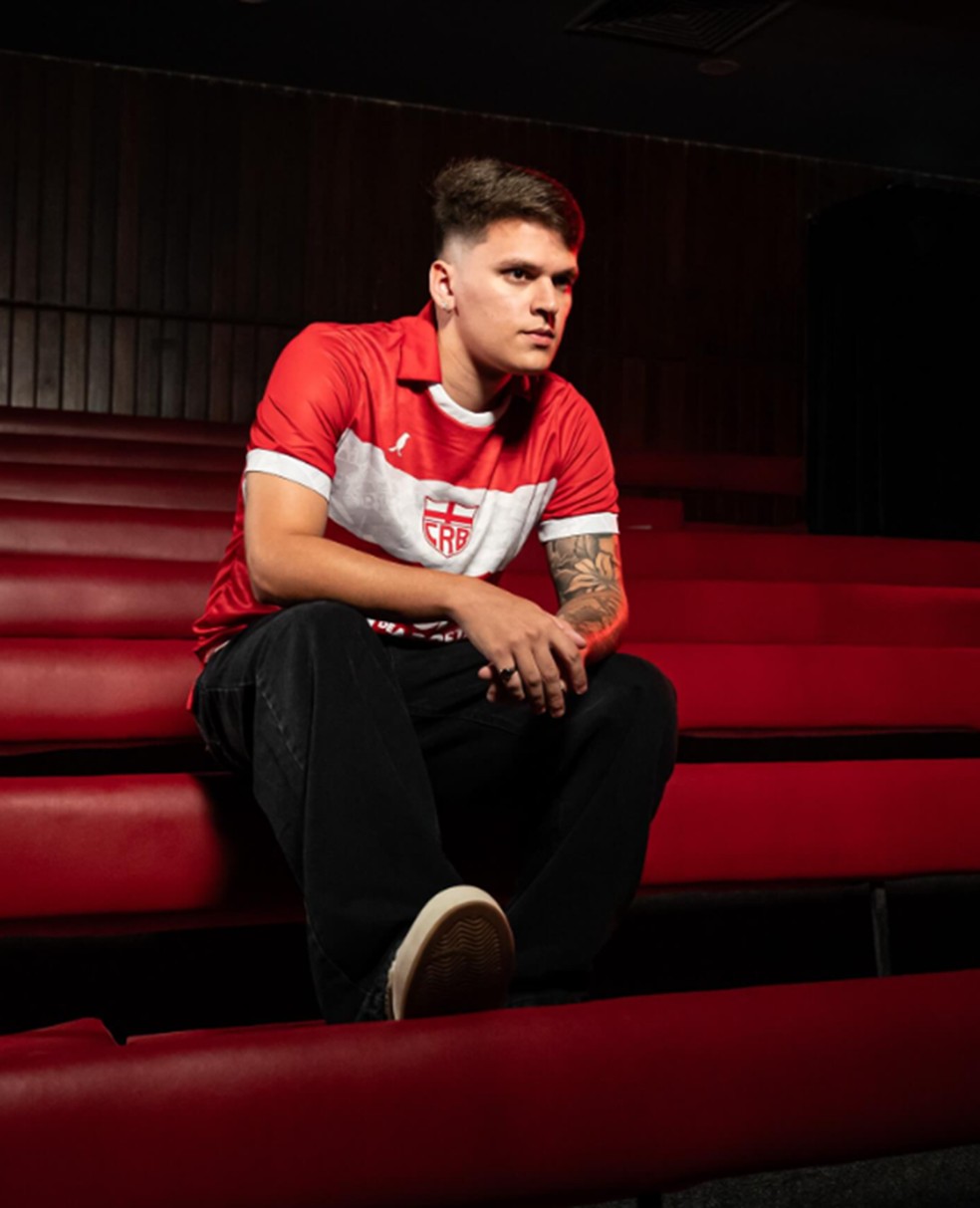 Camisa do CRB modelo 2 para 2026 — Foto: Francisco Cedrim/ASCOM CRB