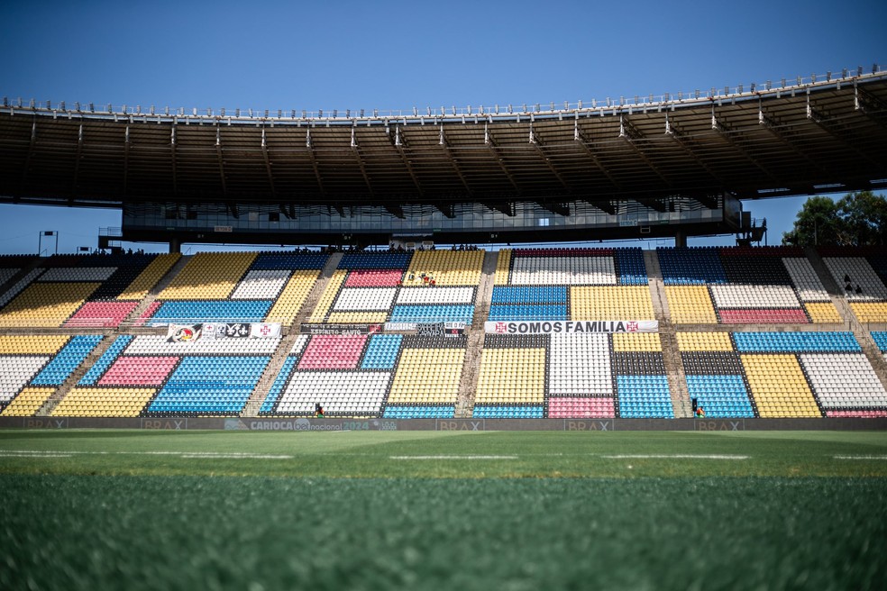 Estádio Kleber Andrade, em Cariacica, Vasco x Volta Redonda — Foto: Leandro Amorim / CRVG