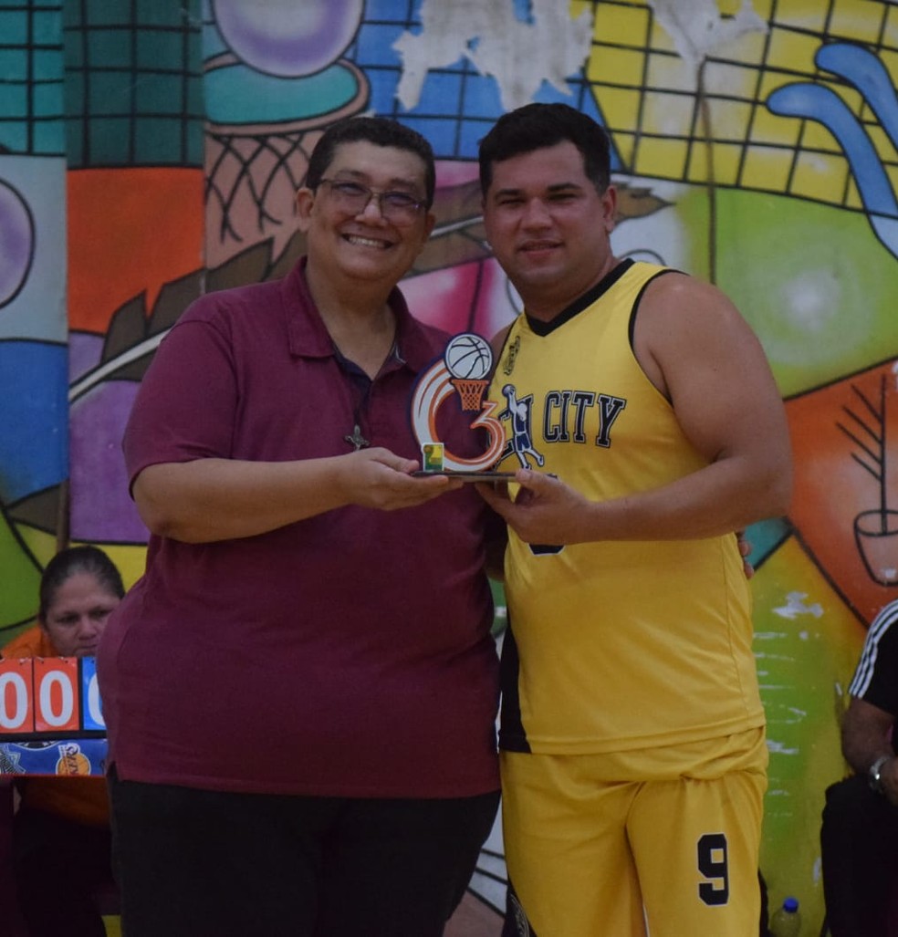 Willian Sales, campeão do torneio de três pontos 2025 — Foto: Arquivo pessoal/Manielden Távora