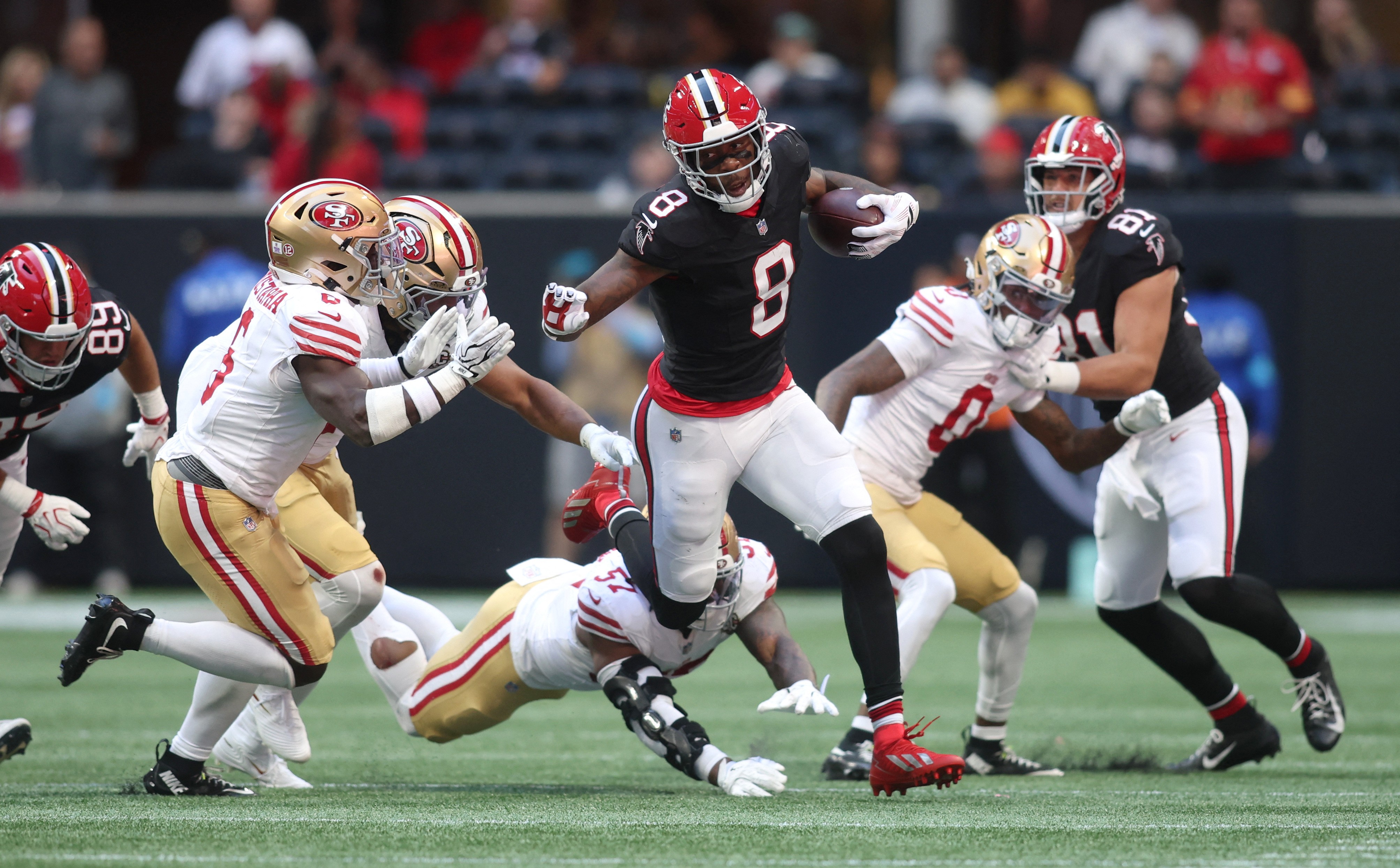 NFL: Atlanta Falcons x San Francisco 49ers (Foto: Brett Davis/Imagn Images/Reuters)