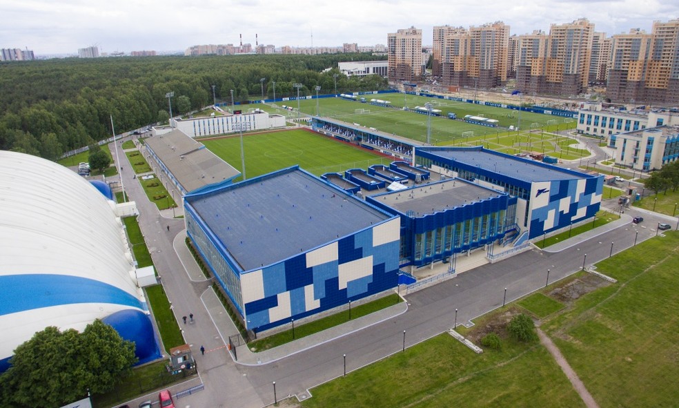 Academia Gazprom: o centro de treinamento do Zenit, em São Petesburgo — Foto: Reprodução / Zenit