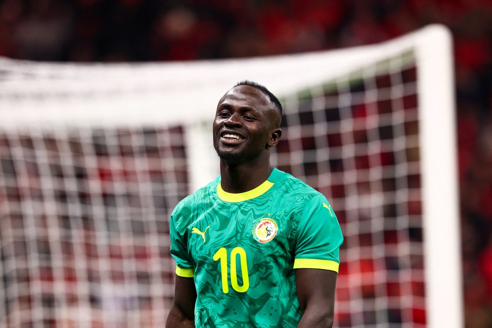 Sadio Mané em ação pelo Senegal em final da Copa Africana de Nações