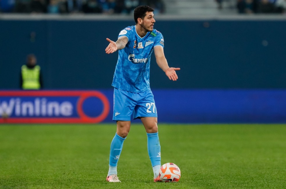 Nino, campe�o da Libertadores com o Fluminense em 2023, joga no Zenit desde janeiro de 2024 � Foto: Mike Kireev/NurPhoto
