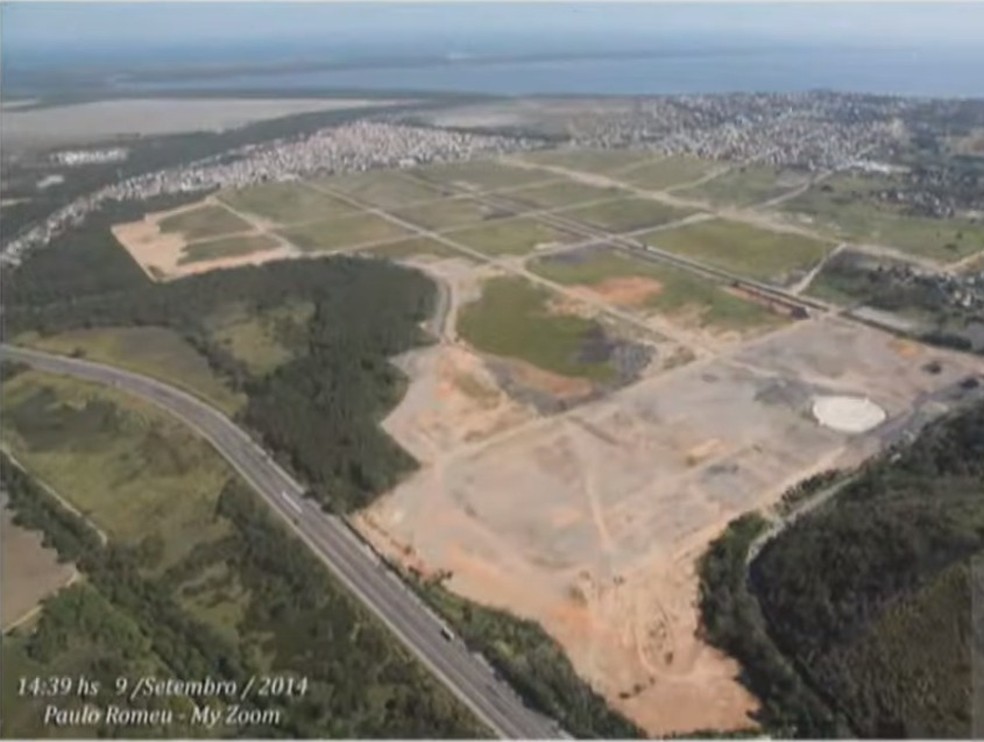 Terreno que pode receber Autódromo em Guaratiba, Zona Oeste do Rio de Janeiro — Foto: Reprodução/Câmara do Rio de Janeiro