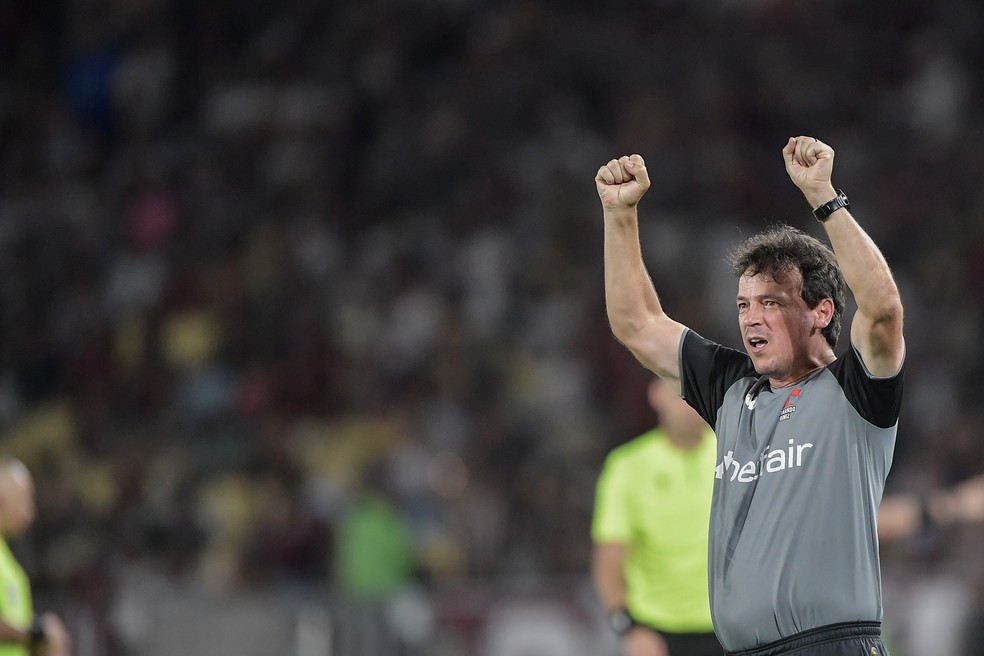 Diniz, em Fluminense x Vasco, semifinal da Copa do Brasil — Foto: Thiago Ribeiro/Agif