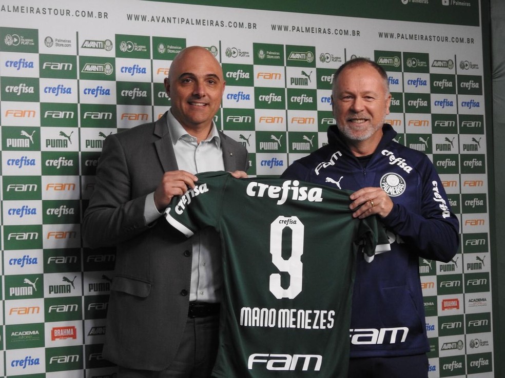 Mano Menezes Maurício Galiotte Palmeiras — Foto: Felipe Zito