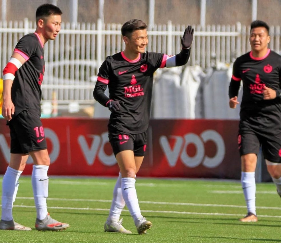 Tuv Azarganuud é o lanterna do campeonato da Mongólia, com 111 gols sofridos em 9 jogos — Foto: Reprodução/ Instagram