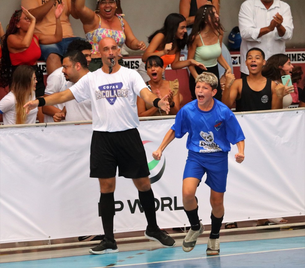 Jean Piaget ganha e vai disputar liderança do Grupo 9 do masculino da 19ª  Copa TV Tribuna de Futsal, copa tv tribuna de futsal escolar