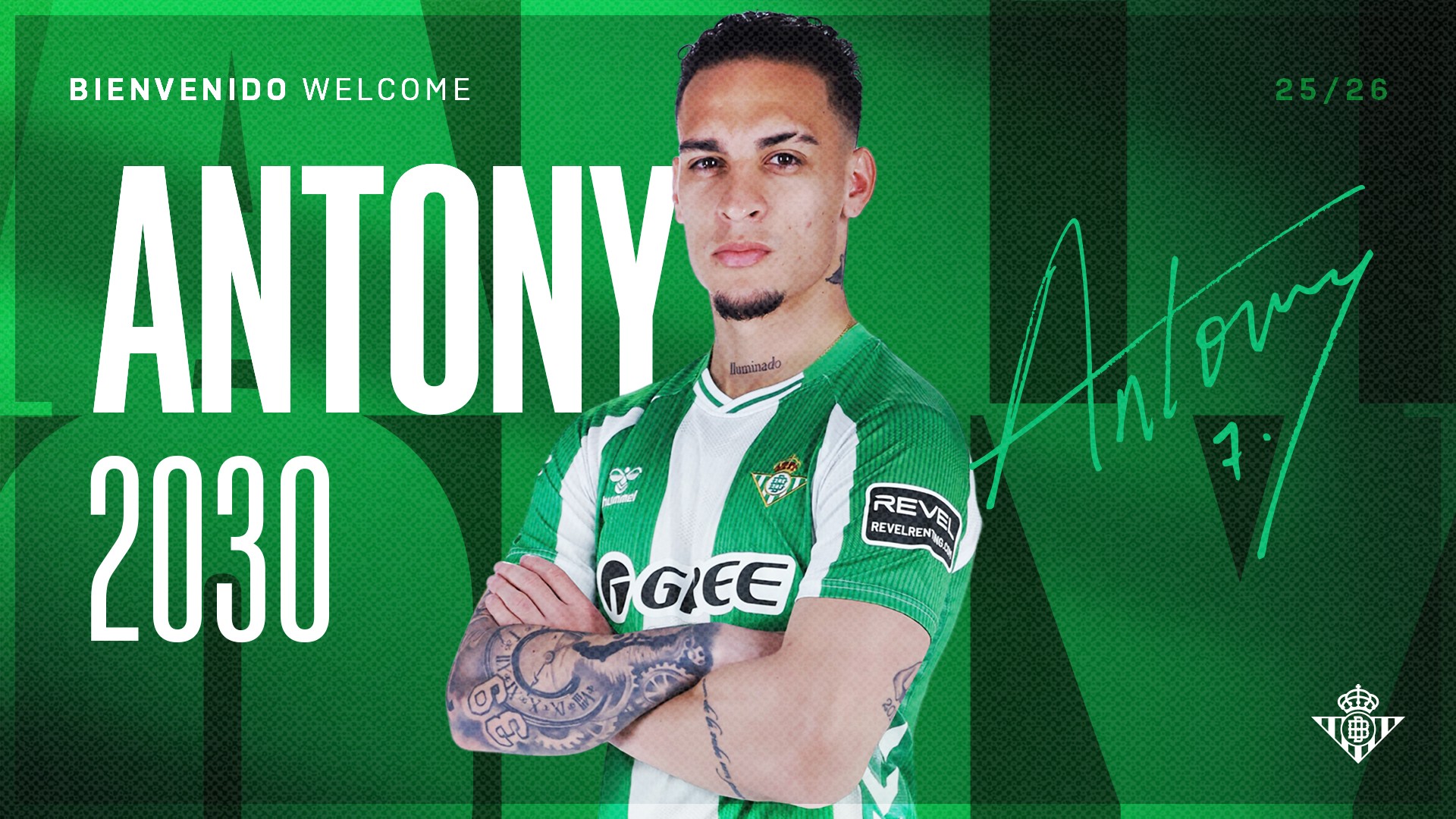 Betis anuncia a contratação de Antony