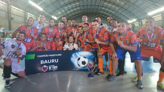 Bauru goleia Itatinga e festeja o bicampeonato na Copa TV TEM de Futsal
