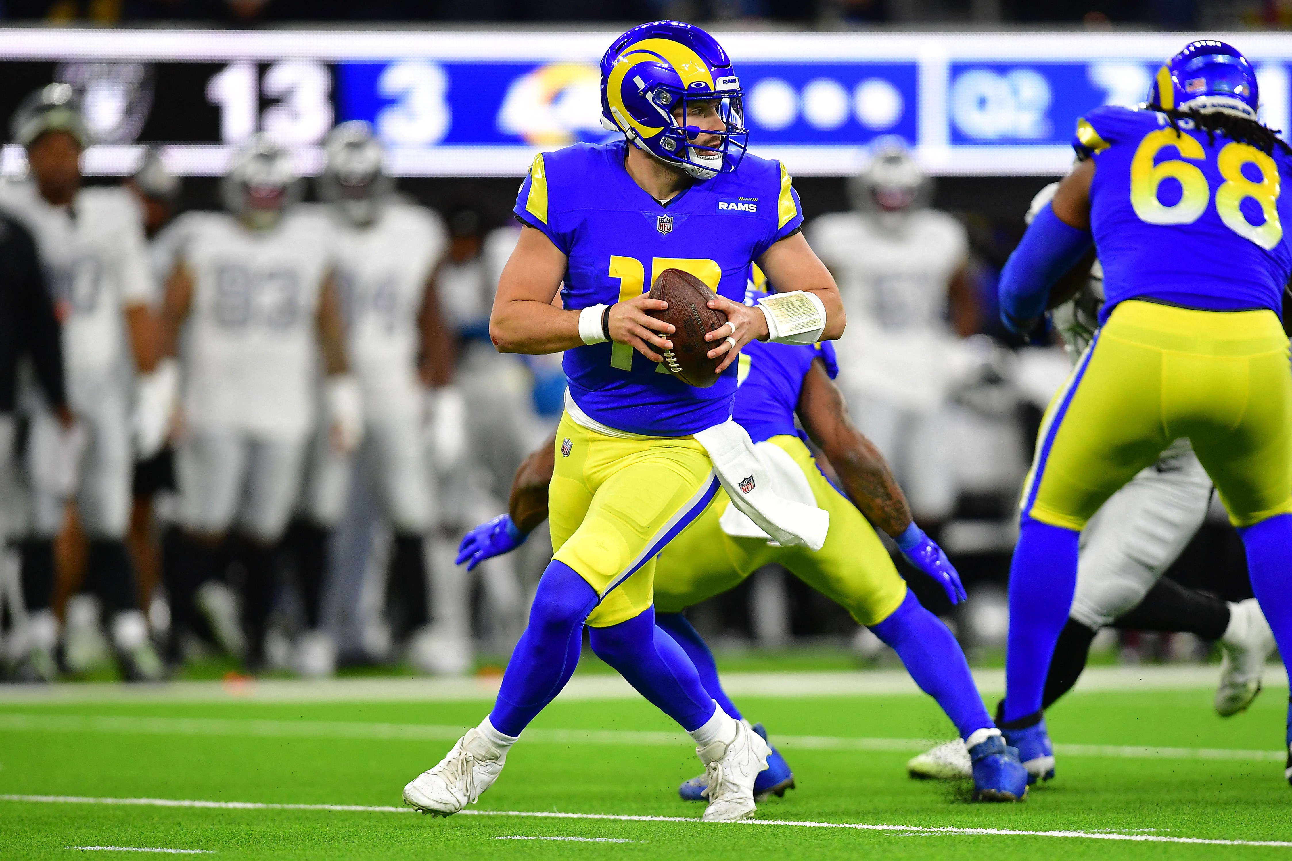 Rams conseguem touchdown quase no estouro e vencem Raiders de virada | Ge