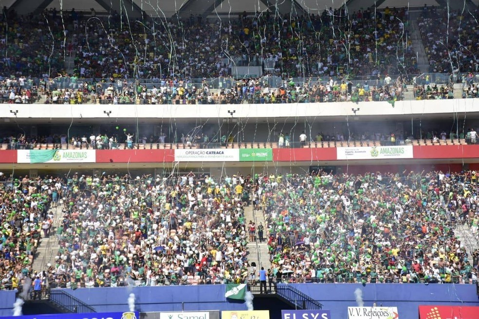 Manaus x Paysandu reúne 22 mil e bate recorde de público da Arena