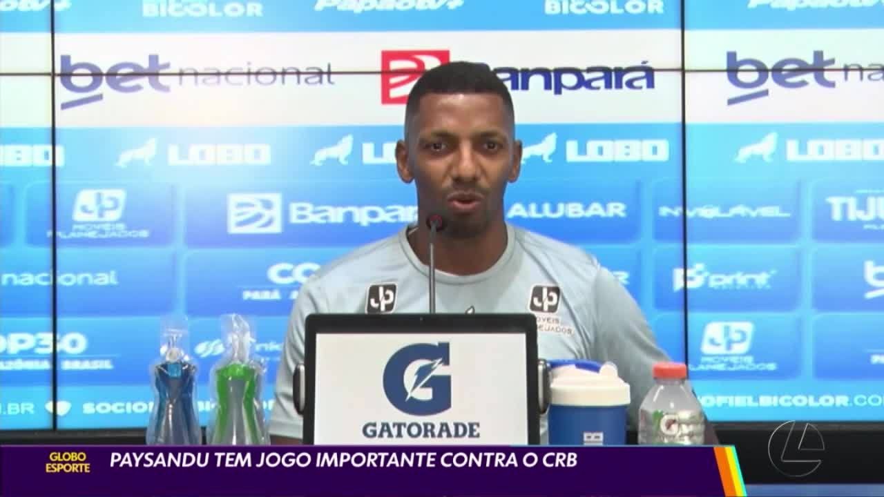 Paysandu tem jogo importante contra o CRB, pela 30ª rodada da Série B