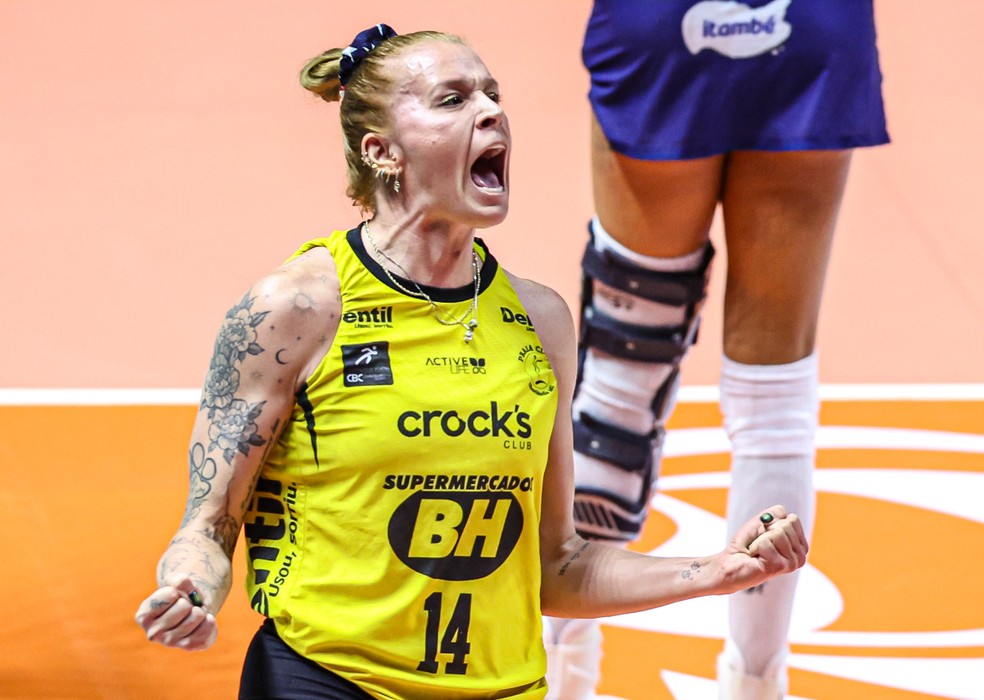 Caffrey Praia Clube Minas final Superliga — Foto: Wander Roberto/Inovafoto/CBV