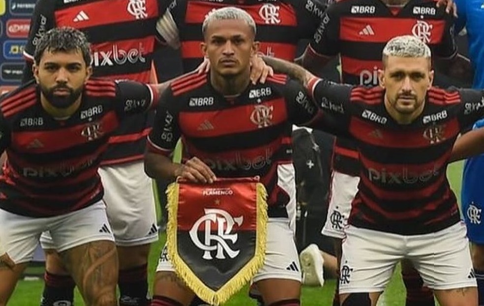 Gabigol, Wesley e Arrascaeta no Flamengo