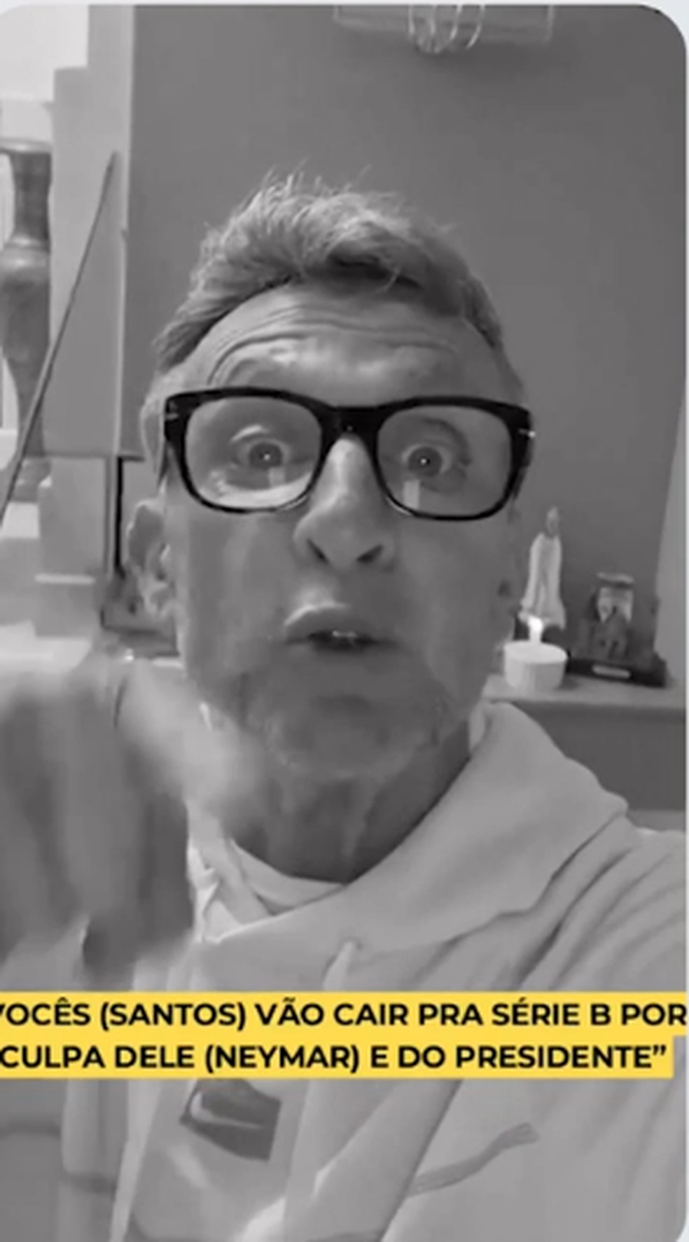 Neto detona atuação e postura de Neymar no Santos — Foto: Reprodução/Instagram