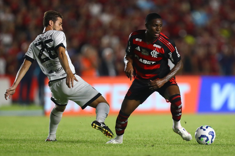 Evertton Araújo em Botafogo-PB x Flamengo — Foto: Gilvan de Souza/Flamengo