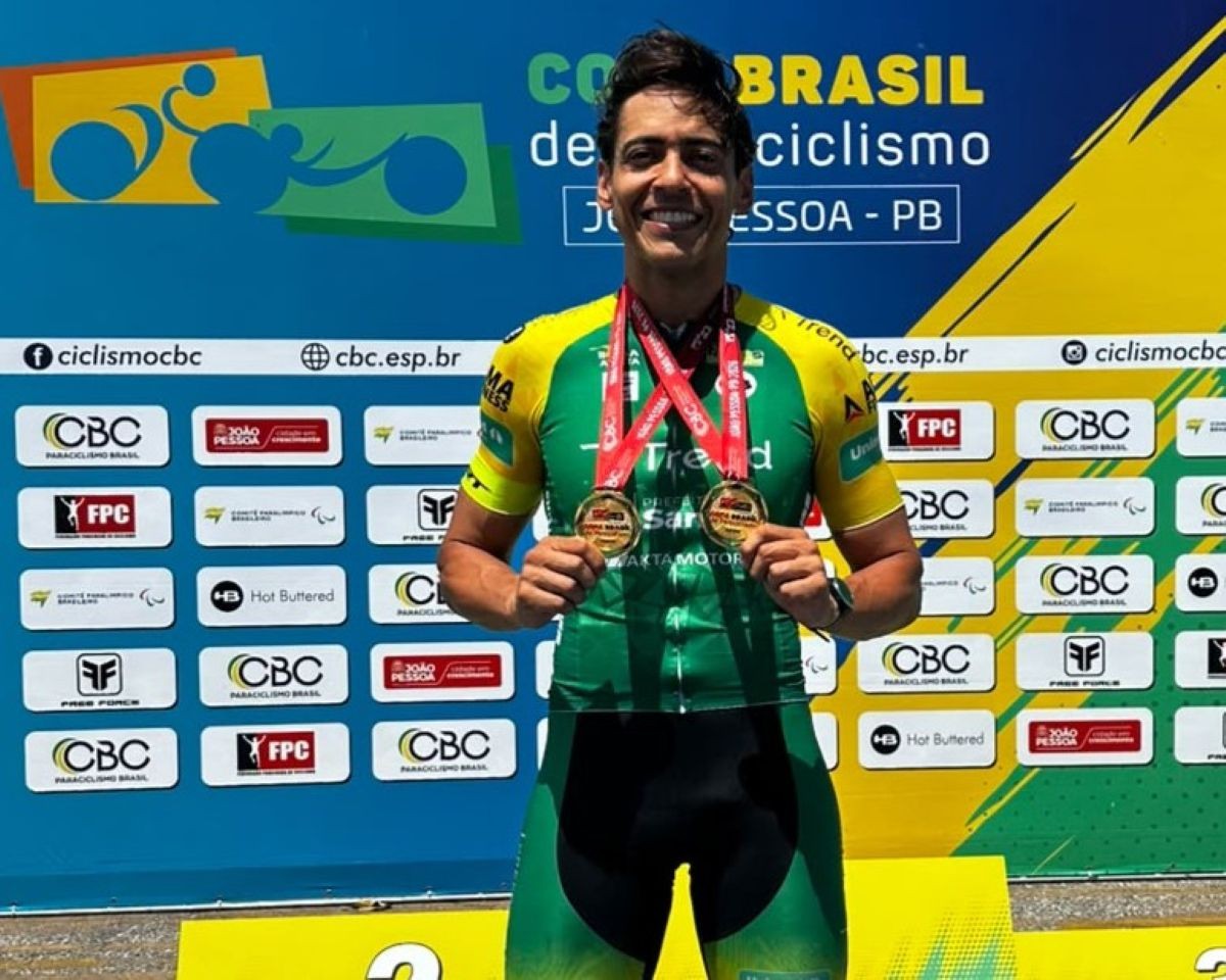 Paraciclista de Santos conquista dois títulos na Copa Brasil e mira o top 10 mundial