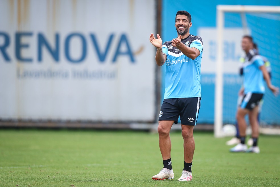 Luis Suárez, jogador do Grêmio — Foto: Lucas Uebel/Grêmio